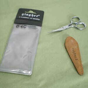 Gingher G-4C Curved Embroidery Scissors